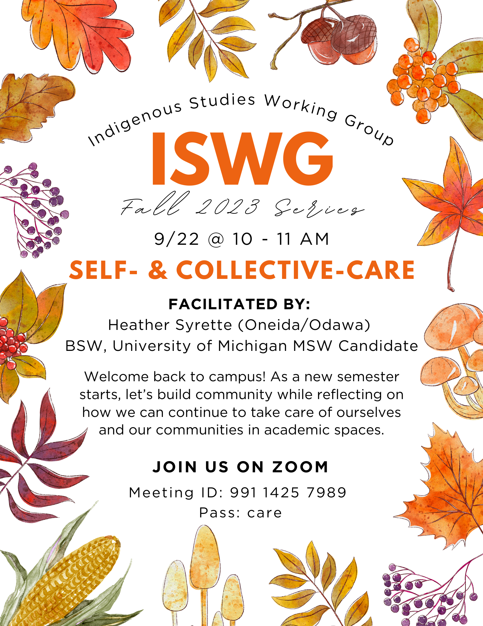 Read more about the article Indigenous Studies Working Group: Self- and Collective-Care