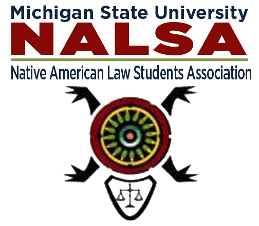 a logo for the 'michigan state university NALSA, native american students association'