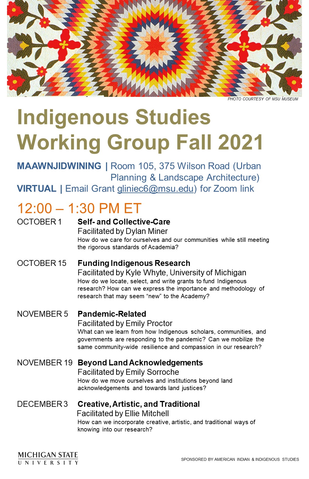 Indigenous Studies Working Group Fall 2021
