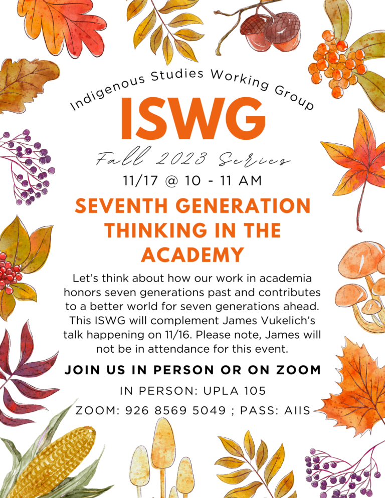 Read more about the article ISWG: Seventh Generation Thinking in the Academy